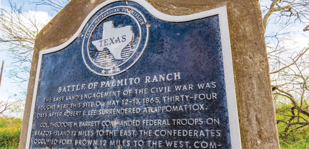 The Battle of Palmito Ranch signage