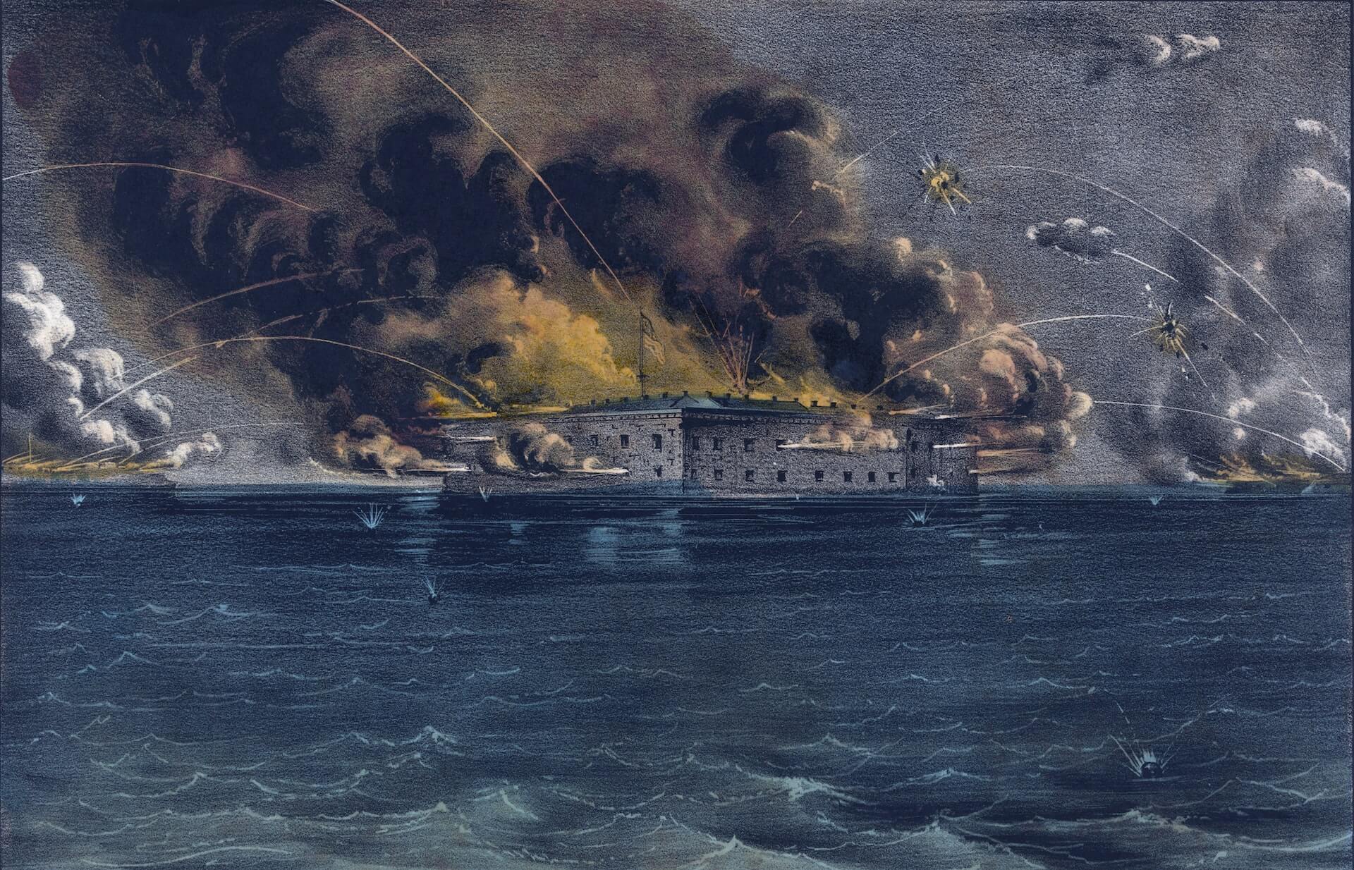 Depiction of the Bombardment of Fort Sumter