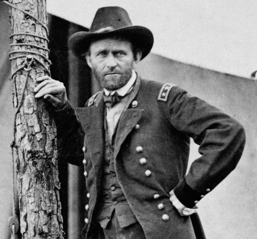 Ulysses S. Grant pictured at the Battle of Cold Harbor