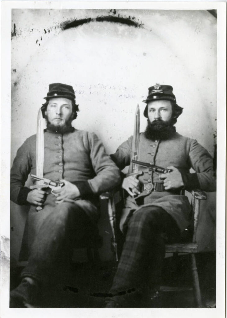 Benjamin Franklin Ammons and Raiford Franklin Ammons of the 1st Tennessee Heavy Artillery, C. S. A.